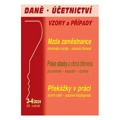 Daně, účetnictví, vzory a případy