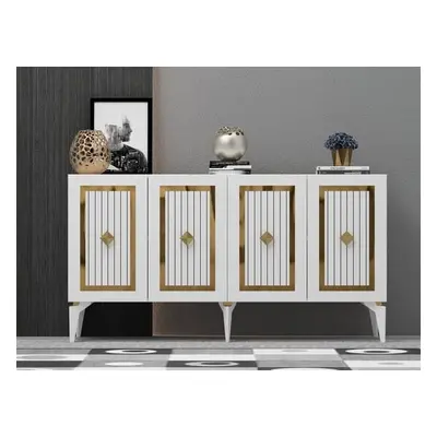 Hanah Home Console Nora - White, Gold WhiteGold