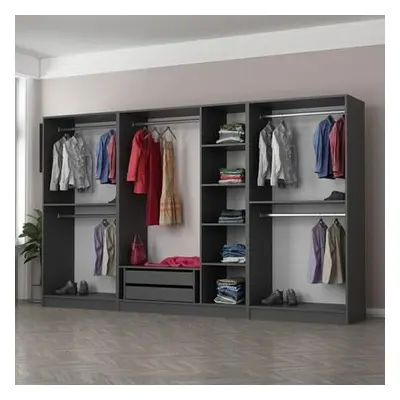 Hanah Home Wardrobe Kale - 5045 Anthracite