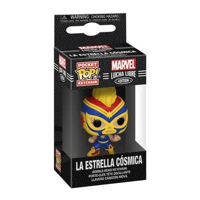 Funko POP Keychain: Marvel Luchadores- Captain Marvel