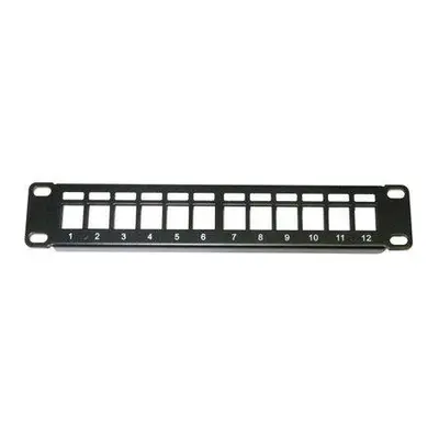 XtendLan Patch panel 10", 1U / 12 portů, neosazený, PP0-12-0