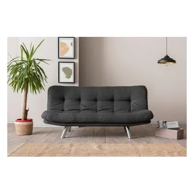 Atelier del Sofa 3-Seat Sofa-Bed Misa Small Sofabed - Dark Grey