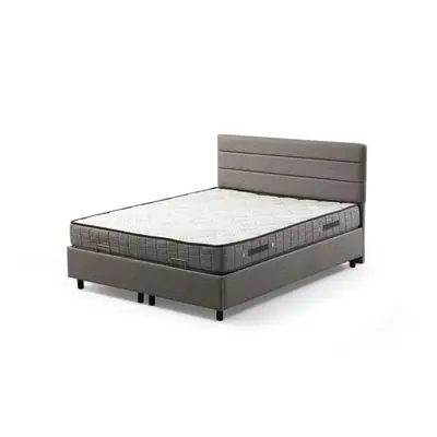 Hanah Home Single Bed Base & Headboard Motya 90 x 190 - Light Grey