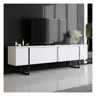 Hanah Home TV Stand Luxe White / Black