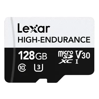 Lexar paměťová karta 128GB High-Endurance microSDHC/microSDXC UHS-I card, (čtení/zápis:100/45MB/