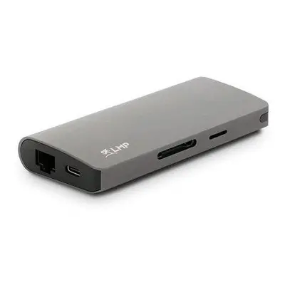 LMP USB-C Travel Dock 9 port - Space Gray Aluminium, 18641