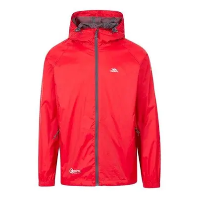 Trespass Nepromokavá bunda Qikpac Jacket red L, Červená