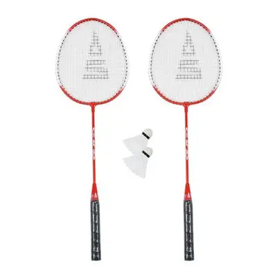 Badmintonový set SULOV, 2x raketa, 2x míček, vak - červený