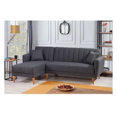 Atelier del Sofa Corner Sofa-Bed Aqua Corner Left - Dark Grey