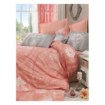 L'essentiel Maison Ranforce Single Quilt Cover Set Madam Lili - Orange OrangeWhiteGrey