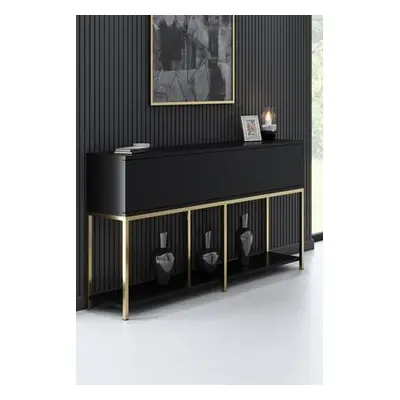 Hanah Home Console Lord - Black, Gold BlackGold