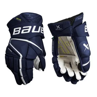 Bauer Rukavice Vapor Hyperlite S22 INT, Intermediate, 12", černá-červená, Černá / červená