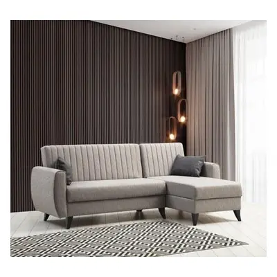 Atelier del Sofa Corner Sofa-Bed Alkon - Light Grey