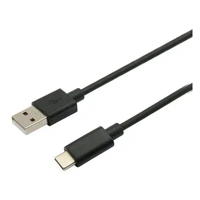 Kabel C-TECH USB 2.0 AM na Type-C kabel (AM/CM), 2m, černý