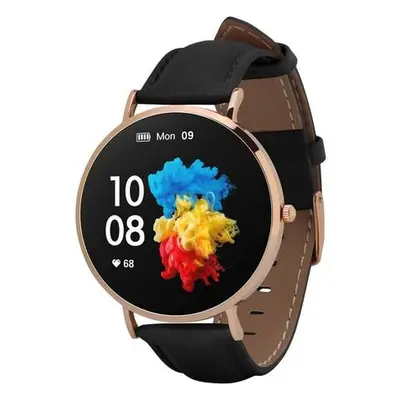 Smartwatch Garett Verona zlatá, černý řemínek