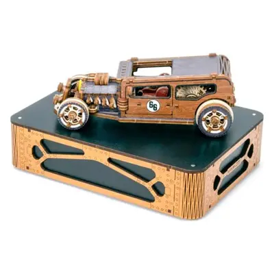 WOODEN CITY 3D puzzle Automobil Hot Rod Limitovaná edice 142 dílů