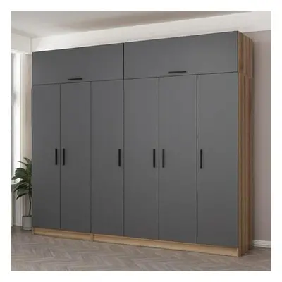 Hanah Home Wardrobe Kale - 7530 Anthracite