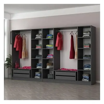 Hanah Home Wardrobe Kale - 5046 Anthracite