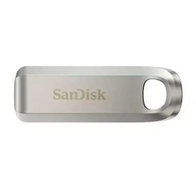 SanDisk Flash Disk 128GB Ultra Luxe, USB-C 3.2, Stříbrná, SDCZ75-128G-G46