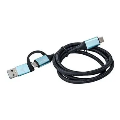 i-Tec C31USBCACBL USB-C na USB-C a USB-A, 1m, černo-modrý