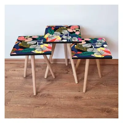 Hanah Home Nesting Table (3 Pieces) 3SHP209 - Multicolor