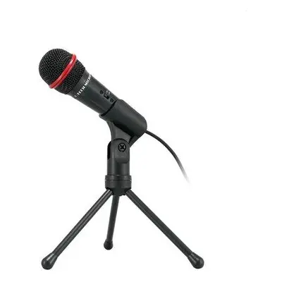 Stolní mikrofon C-TECH MIC-01, 3,5" stereo jack, 2.5m, MIC-01