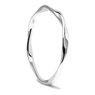 PDPAOLA Minimalistický stříbrný prsten SPIRAL Silver AN02-804 56 mm