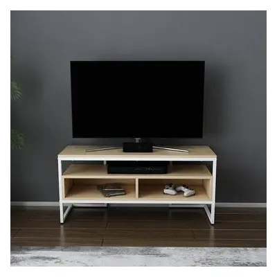 Hanah Home TV Stand Merrion - White, Oak WhiteOak