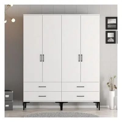 Hanah Home Wardrobe Kumsal TT - White