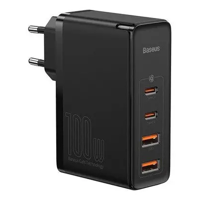 Cestovní nabíječka Baseus GaN2 Pro Quick 2x USB 2x USB-C, 100W, EU (černá)