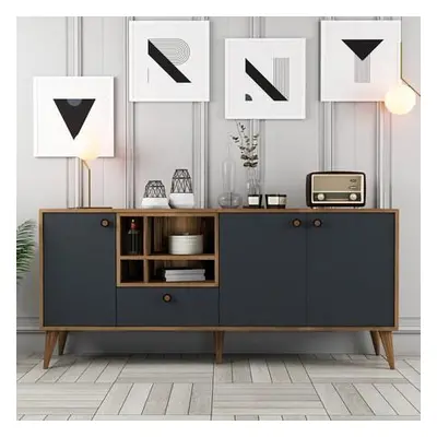 Hanah Home Console Napoli - Anthracite AnthraciteWalnut