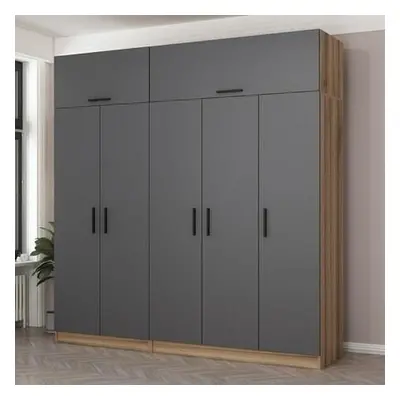 Hanah Home Wardrobe Kale - 7529 Anthracite