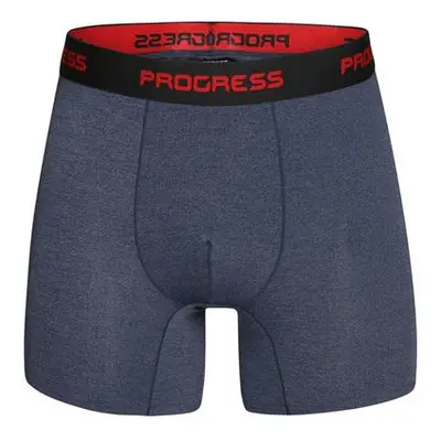 PROGRESS TECHNIC BOXER pánské sportovní boxerky XXL tm.modrý melír, Tmavě, modrá