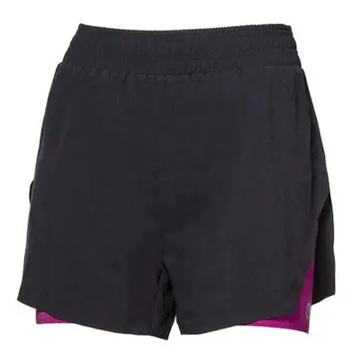 Progress kalhoty krátké dámské CARRERA SHORTS 2v1 černé / višňové L, černá/višňová