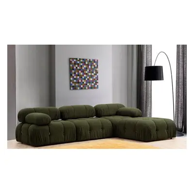 Atelier del Sofa Corner Sofa Bubble Green L1-O1-1R-PUF