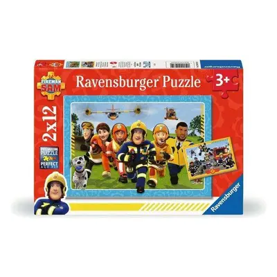 RAVENSBURGER Puzzle Požárník Sam v akci 2x12 dílků