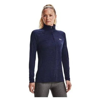 Under Armour Lehká dámská mikina New Tech 1/2 Zip - Twist midnight navy S, Tmavě, modrá