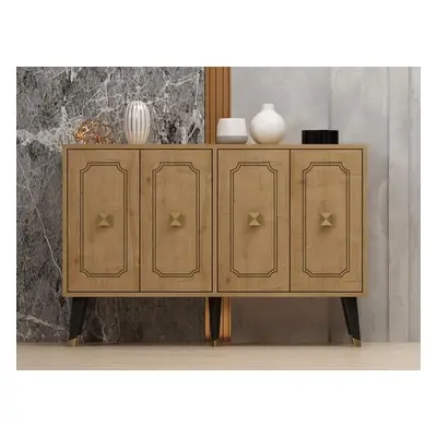 Hanah Home Console Roland - Sapphire Oak, Gold Sapphire OakGold