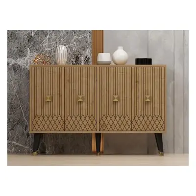 Hanah Home Console Carbın - Sapphire Oak, Gold Sapphire OakGold