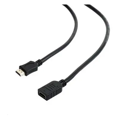 Kabel HDMI-HDMI M/M 4,5m, 1.4, prodlužovací černý