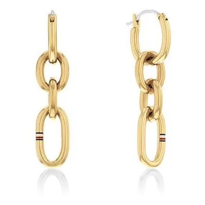 Tommy Hilfiger Moderní pozlacené náušnice Contrast Link Chain 2780786