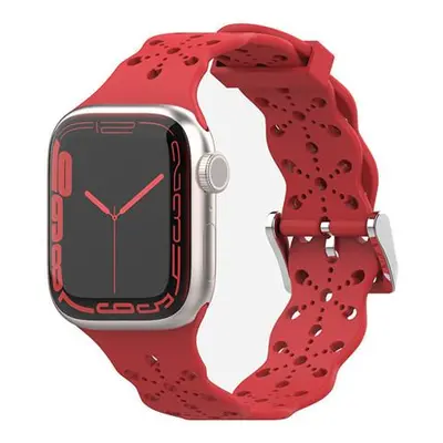 4wrist Silikonový řemínek pro Apple Watch 42/44/45/49 mm - Red