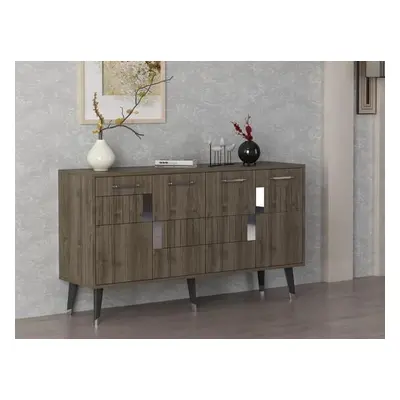 Hanah Home Console Moda - Walnut, Silver WalnutSilver