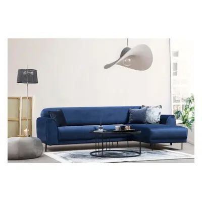 Atelier del Sofa Corner Sofa-Bed Image Corner Right ( L3-Chl ) - Navy Blue