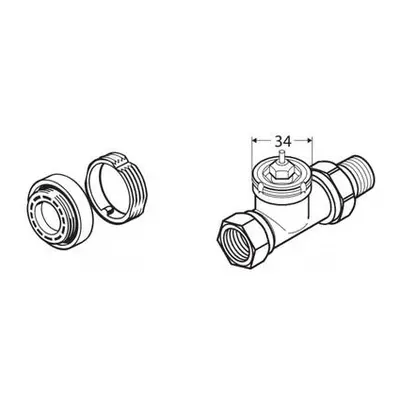 Danfoss Adapter RAV & RAVL (014G0250)