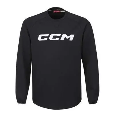 CCM Mikina Locker Room Fleece Crew SR, Senior, L, červená