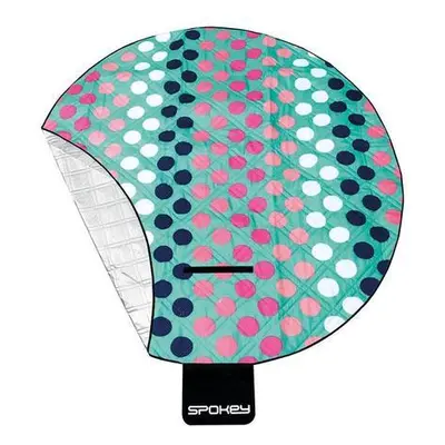 Spokey Pikniková deka kulatá DOTS průměr 140 cm