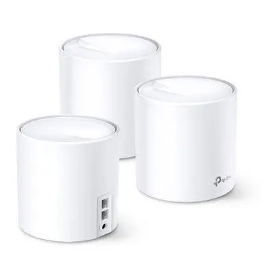 WiFi router TP-Link Deco X60(3-pack) AX5400, WiFi 6, 2x GLAN, / 574Mbps 2,4GHz/ 2402Mbps 5GHz, D