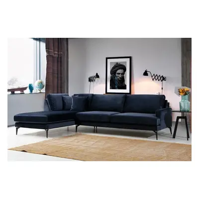 Atelier del Sofa Corner Sofa Papira Corner Left (Chl+3R) - Navy Blue