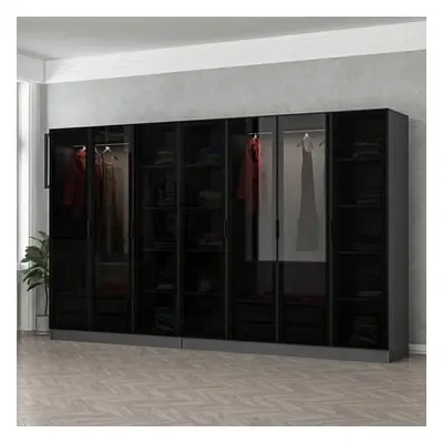 Hanah Home Wardrobe Kale - 6095 AnthraciteBlack